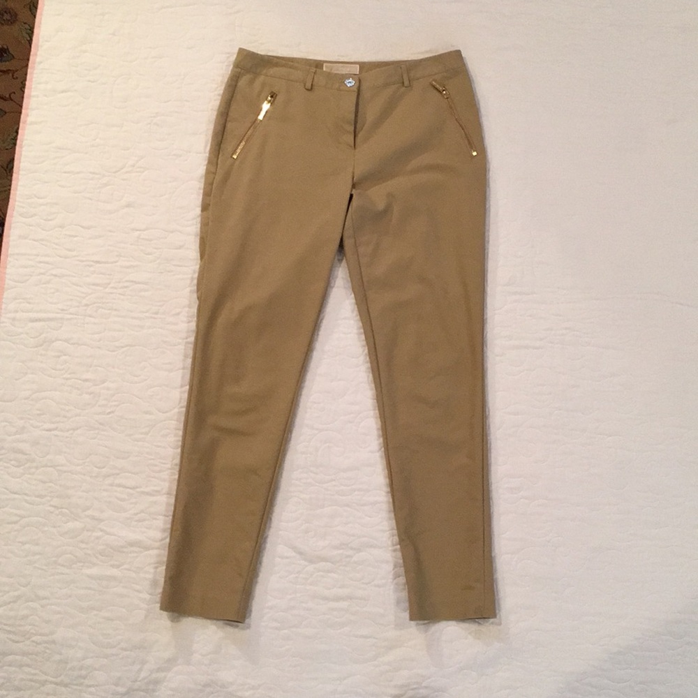 Michael Kors tan skinny pants , size 8